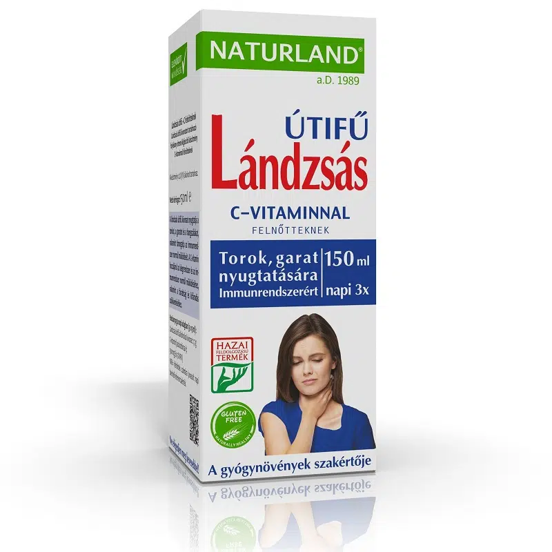 Naturland Lándzsás útifű szirup + C-vitamin felnőtt 150ml