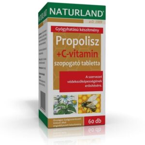 Naturland propolisz+c-vitamin szopogató tabletta 60db