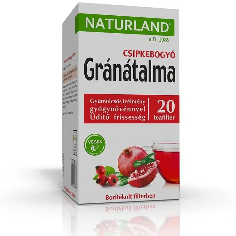 Naturland gyümölcstea gránátalma-csipkebogyó 20 filter