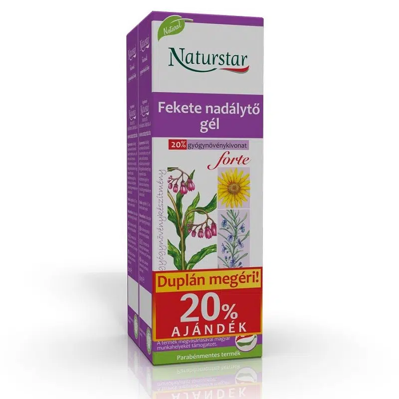 Naturstar fekete nadálytő gél forte 2x60 ml