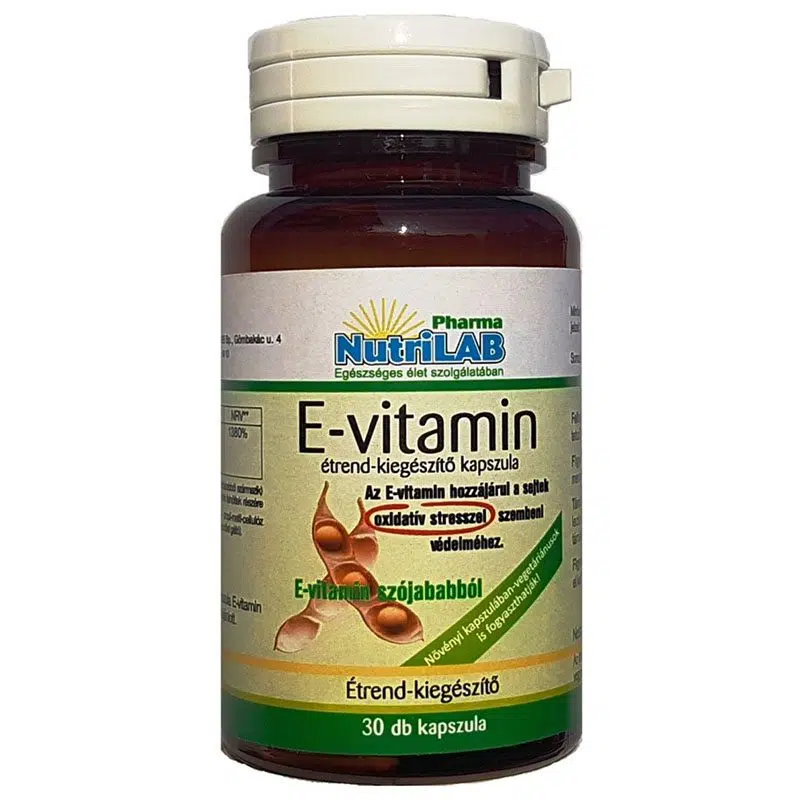 NutriLAB E-Vitamin vega kapszula 30 db