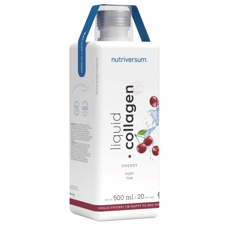 Nutriversum FLOW - Collagen liquid 10.000 mg Sugar Free cherry 500ml