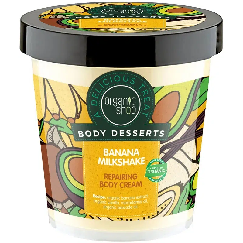 Organic Shop "Banán shake" regeneráló testápoló 450ml