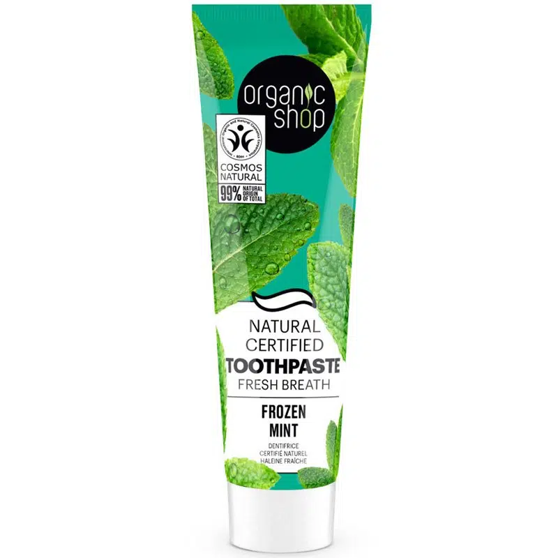 Organic Shop “Frozen mint” Minősített fogkrém mentával 100g