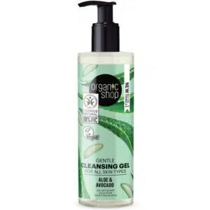 Organic Shop Gyengéd arctisztító gél aloe verával és avokádóval 200ml