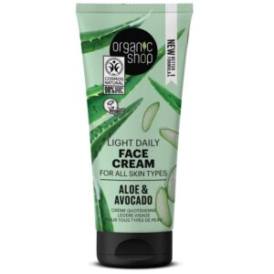 Organic Shop Könnyű arckrém aloe verával és avokádóval 50ml