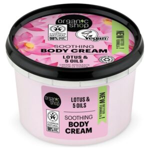 Organic Shop Nyugtató testápoló krém lótusszal és 5 olajjal 250ml