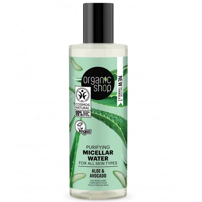 Organic Shop Tisztító micellás víz aloe verával és avokádóval 150ml