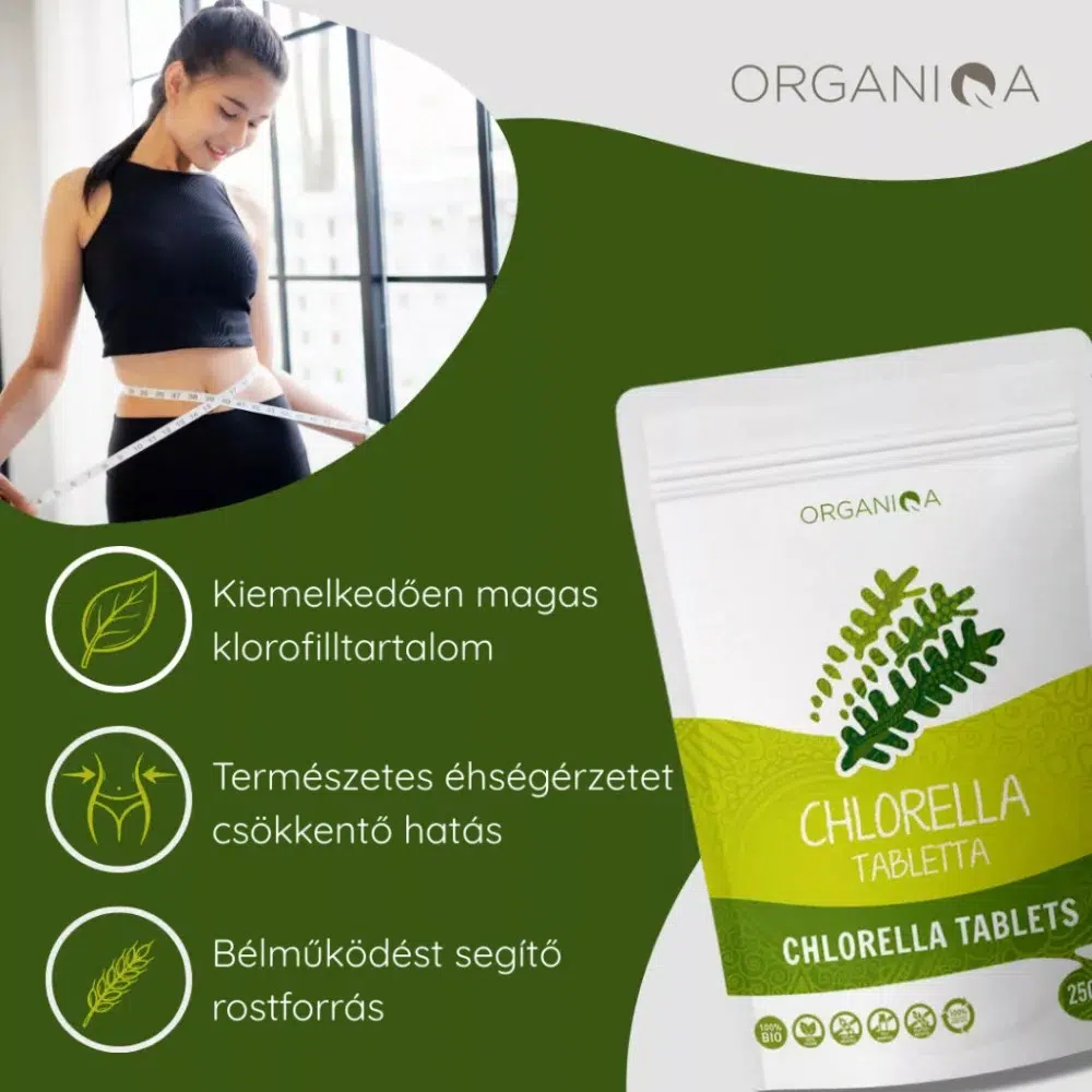Organiqa Bio Chlorella tabletta - 250db - Image 4