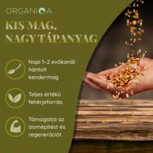 Organiqa Bio Hántolt Kendermag - 125g - Image 2