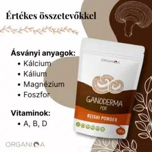 Organiqa Bio Reishi-Ganoderma por - 125g - Image 3
