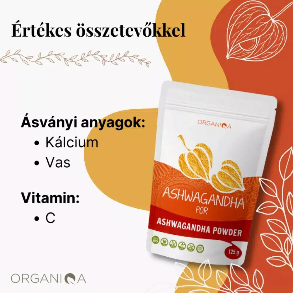 Organiqa Bio nyers Ashwagandha por - 125g - Image 3