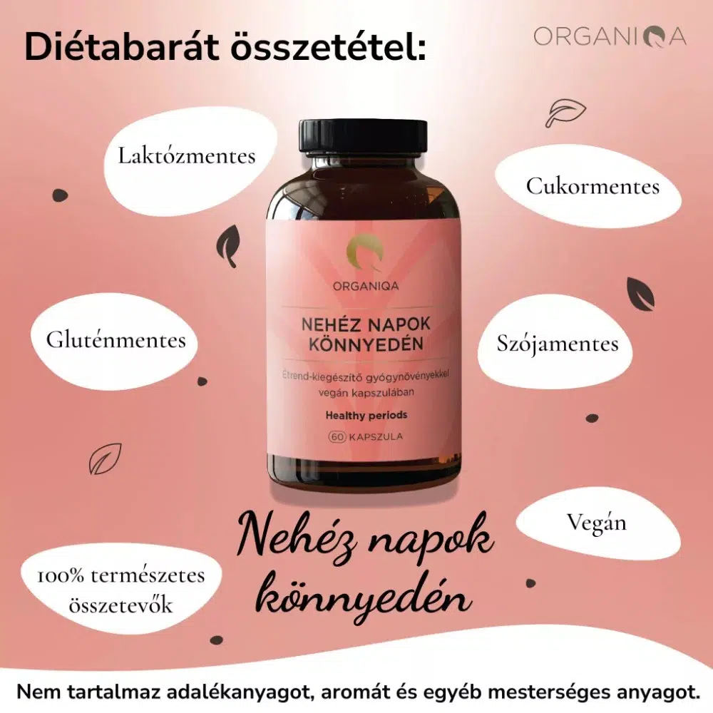 Organiqa Nehéz Napok Könnyedén kapszula - 60db - Image 2