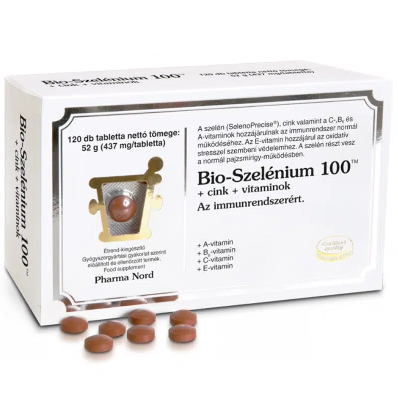Pharma Nord Bio-szelénium 100+cink+vitaminok 120db