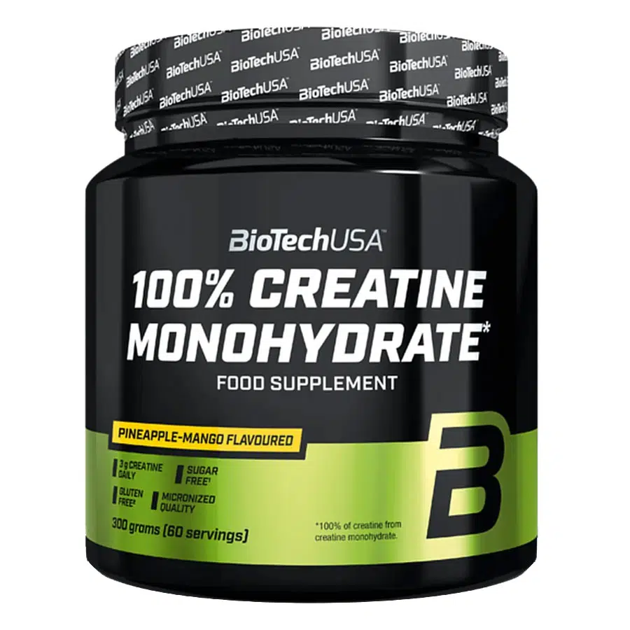 Biotech 100% Creatine Monohydrate ananász-mangó 300g