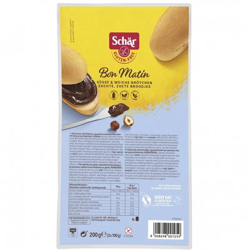 Schar gluténmentes édes kiflik bon matin 200g