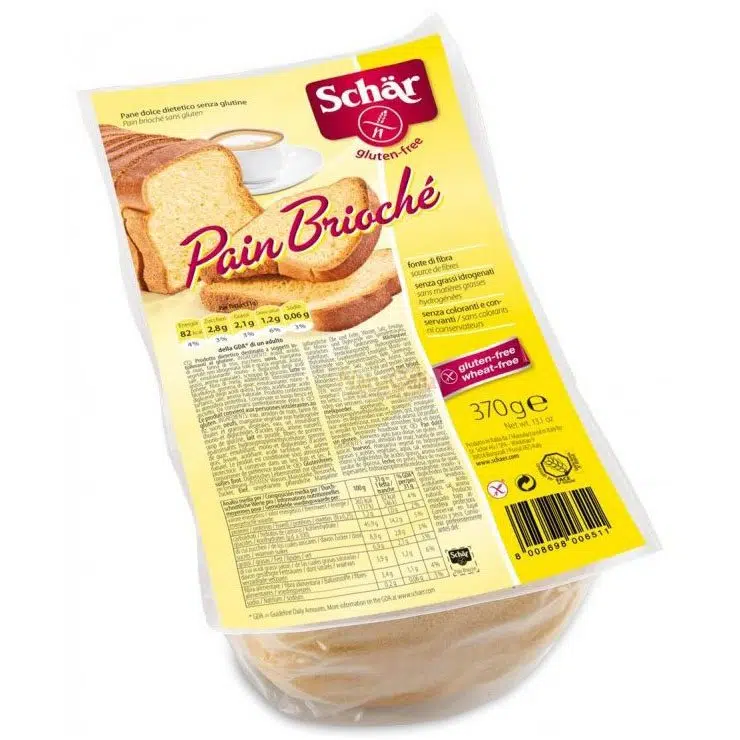 Schar gluténmentes kenyér édes pain brioché 370g