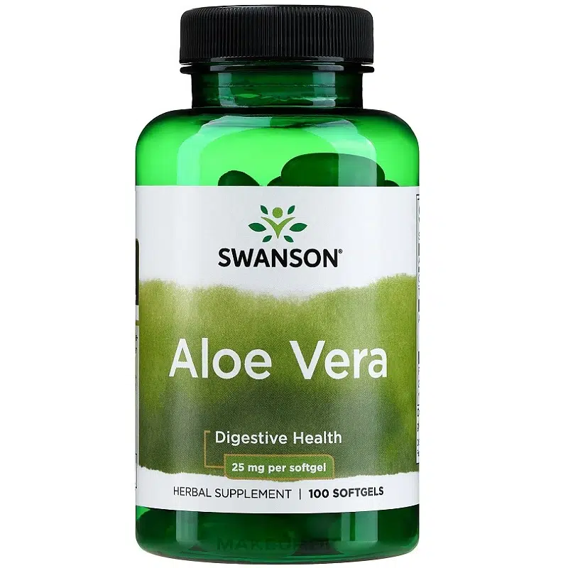 Swanson Aloe Vera 25mg 100db lágyzselatin kapszula