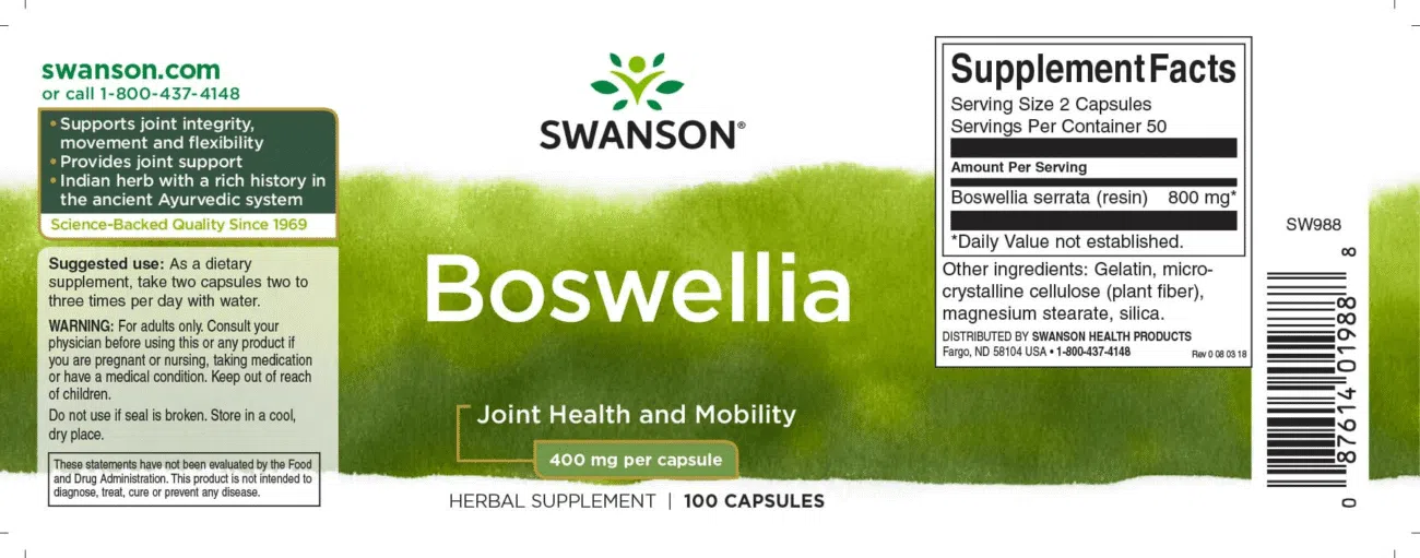 Swanson Boswellia kapszula - 100db - Image 2