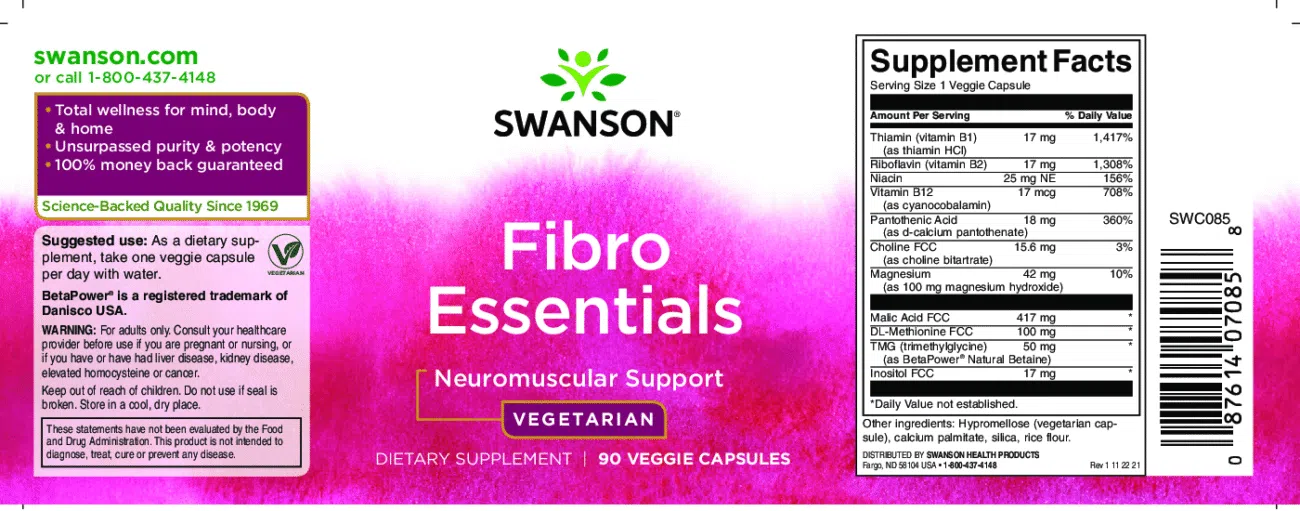 Swanson Fibro Essentials kapszula - 90db - Image 2