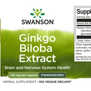 Swanson Ginkgo Biloba kivonat kapszula - 100db - Image 2