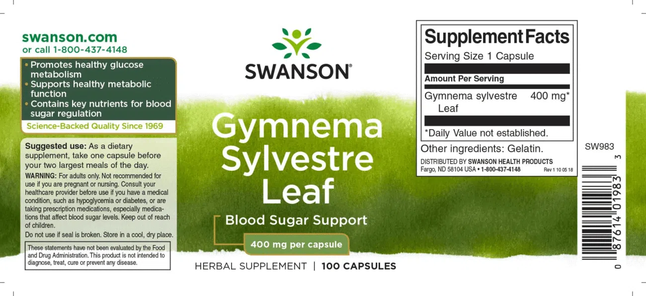 Swanson Gymnema Sylvestre kapszula - 100db - Image 2