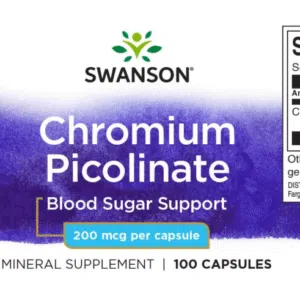 Swanson Króm-pikolinát kapszula - 100db - Image 2