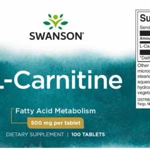 Swanson L-Carnitine tabletta - 100db - Image 2