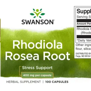 Swanson Rhodiola Rosea - Aranygyökér kapszula - 100db - Image 2