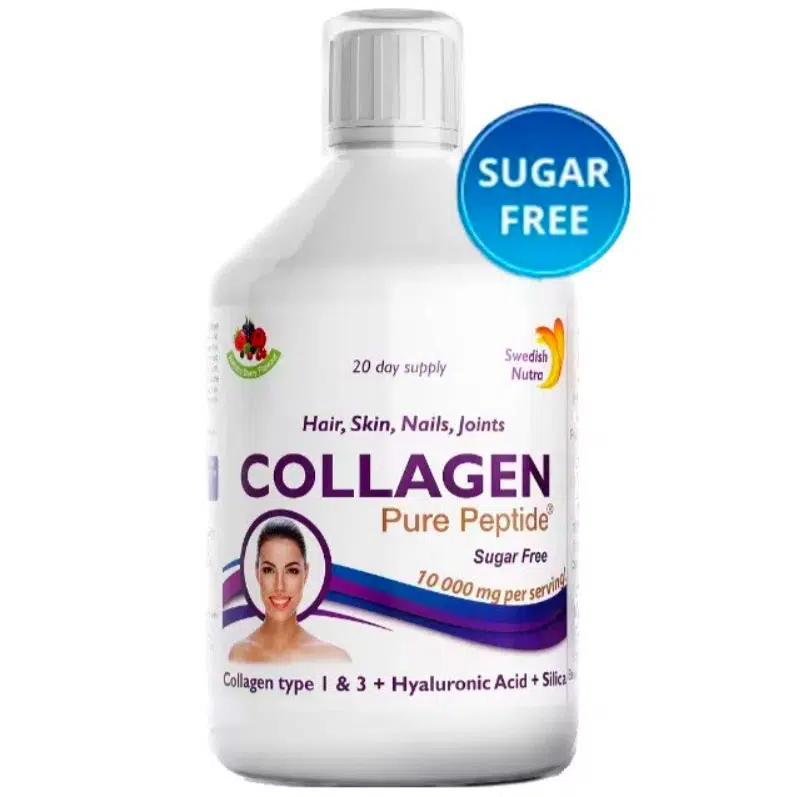 Swedish Nutra Marhakollagén ital CUKORMENTES 10000mg 500ml