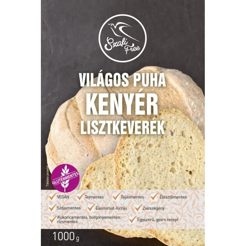 Szafi free lisztkeverék világos puha kenyér 1000g gluténmentes