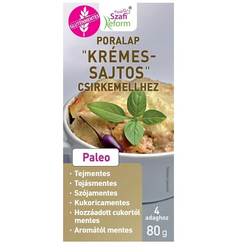 Szafi Reform Poralap "Krémes - sajtos" csirkemellhez 80 g