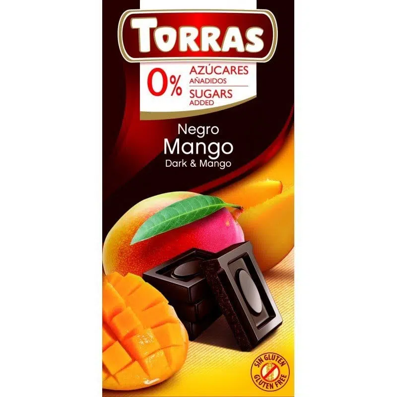 Torras étcsokoládé mangós cukor- és gluténmentes 75g