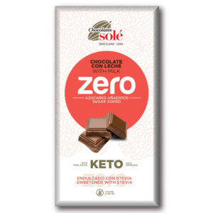 Chocolates Solé ZERO keto cukormentes tejcsokoládé (piros) 100g