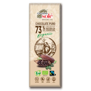 Chocolates Solé 73% Bio Étcsokoládé KICSI 25g (bézs)