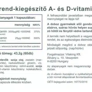 Vitaking A&D vitamin kapszula - 60 db - Image 2