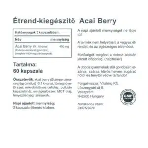Vitaking Acai Berry kapszula - 60db - Image 2