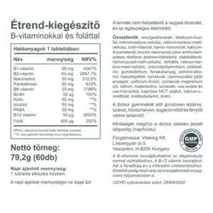 Vitaking Mega B-50 komplex tabletta - 60db - Image 3