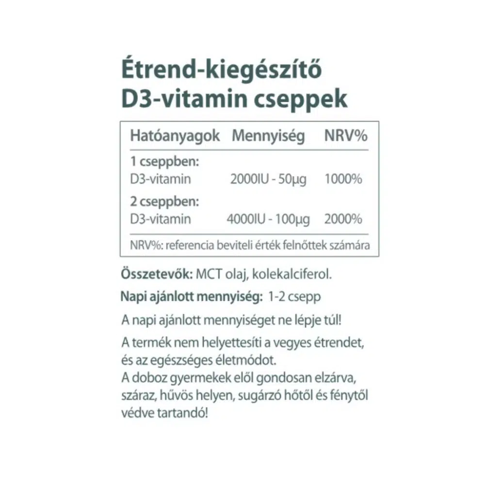 Vitaking D3-vitamin csepp - 10ml - Image 2