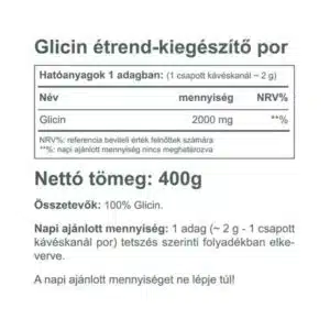 Vitaking Glicin natúr italpor - 400g - Image 2