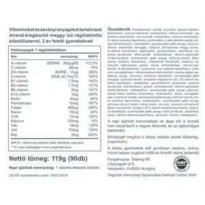 Vitaking Gyerek Multivitamin meggyes rágótabletta - 90db - Image 2