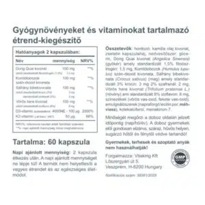 Vitaking Gyógynövény Komplex 50+ nőknek kapszula - 60db - Image 2
