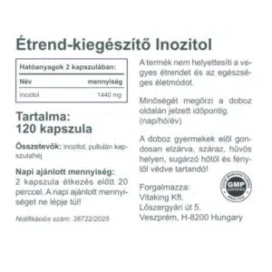 Vitaking Inozitol kapszula - 120db - Image 2