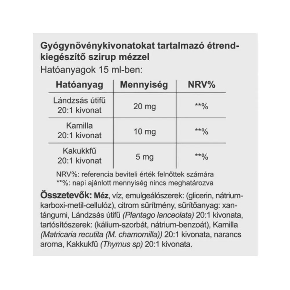 Vitaking Lándzsás útifű szirup - 150ml - Image 2