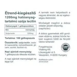 Vitaking Lecitin lágyzselatin kapszula - 100 db - Image 2