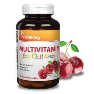 Vitaking Gyerek Multivitamin meggyes rágótabletta 90db