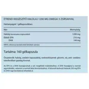 Vitaking Omega-3 Halolaj 1200mg lágyzselatin kapszula - 160db - Image 2