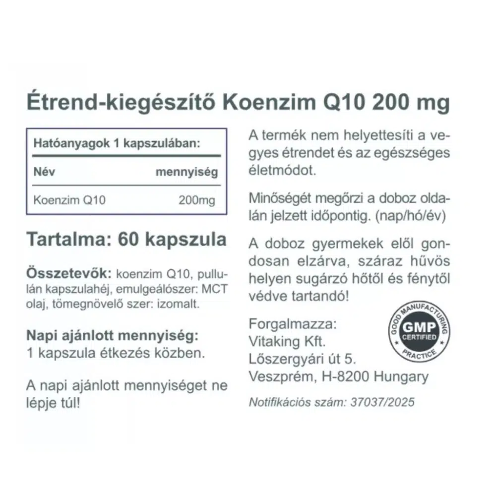 Vitaking Q10 200mg kapszula - 60db - Image 2