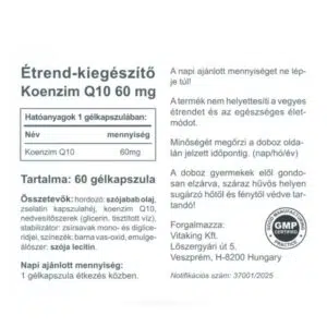 Vitaking Q10 koenzim 60mg kapszula - 60db - Image 2