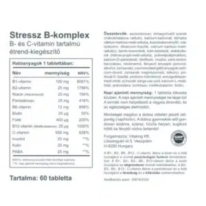 Vitaking Stressz B-komplex vitamin tabletta - 60 db - Image 2